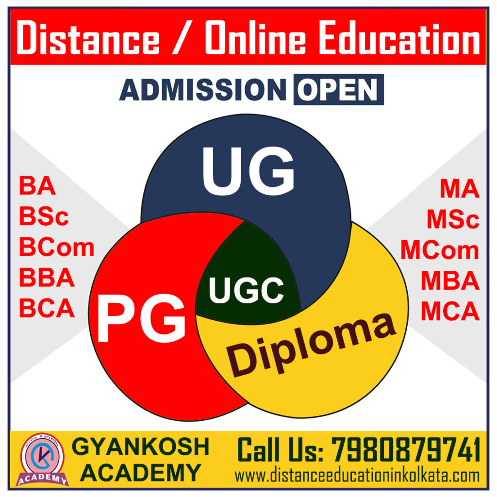 Graduation Master Degree Distance Education in Kolkata Online UG PG Course One Year